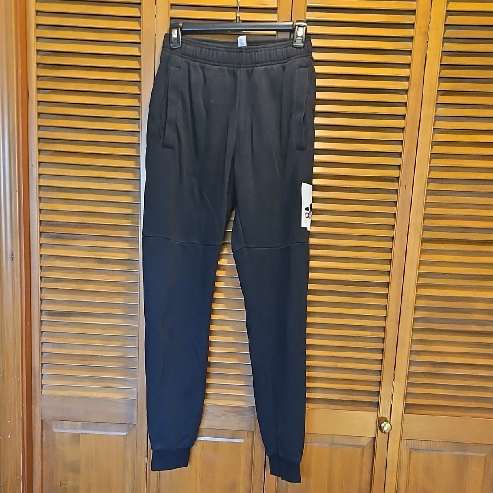 Adidas Black Women's Joggers with Side Logo Panel